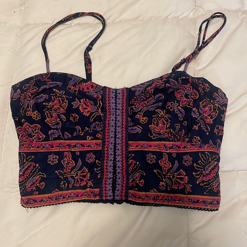 Paisley crop top